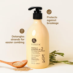 Luseta marula oil lavender oil blend smooths frizz and locks in moisture.
