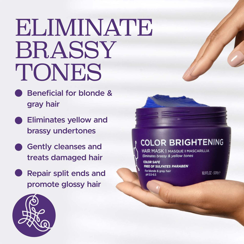 Luseta Purple Hair Mask application and rinse scene showing even coverage