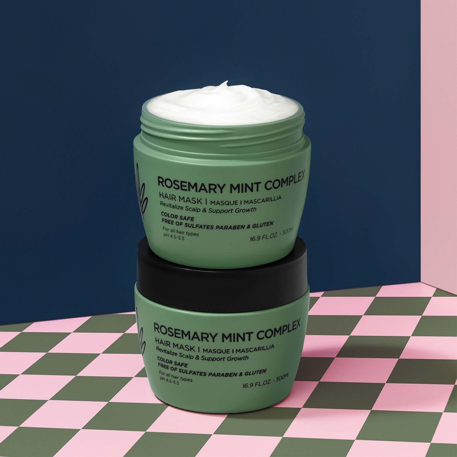 Luseta Rosemary Mint Hair Mask color-safe formula suited for all hair types.