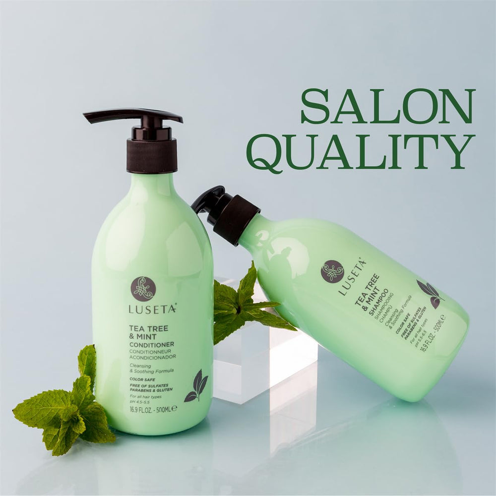Luseta Tea Tree Mint on color-treated hair — safe and gentle cleansing