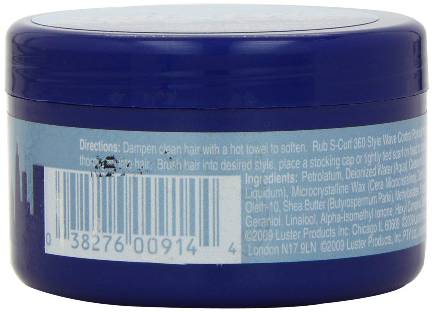 Luster's S-Curl 360 Wave Control Pomade hands applying for wave shaping