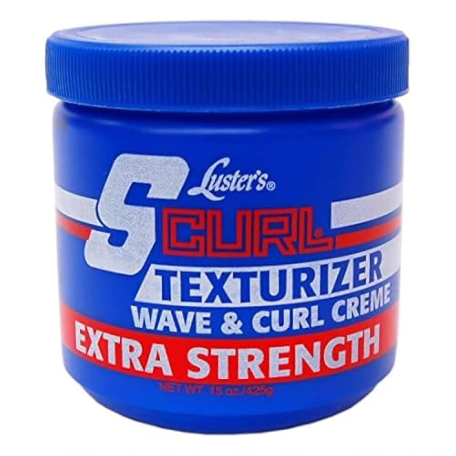 Luster's S Curl Texturizer Extra Strength bottle being poured for even application and defined waves.