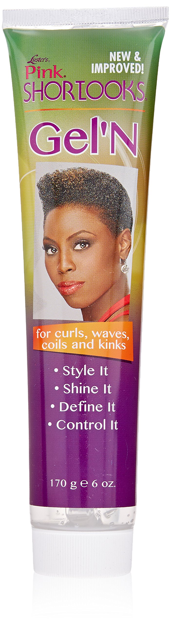 Luster's ShortLooks Gel ’n bottle helps deliver smooth hold for defined curls.