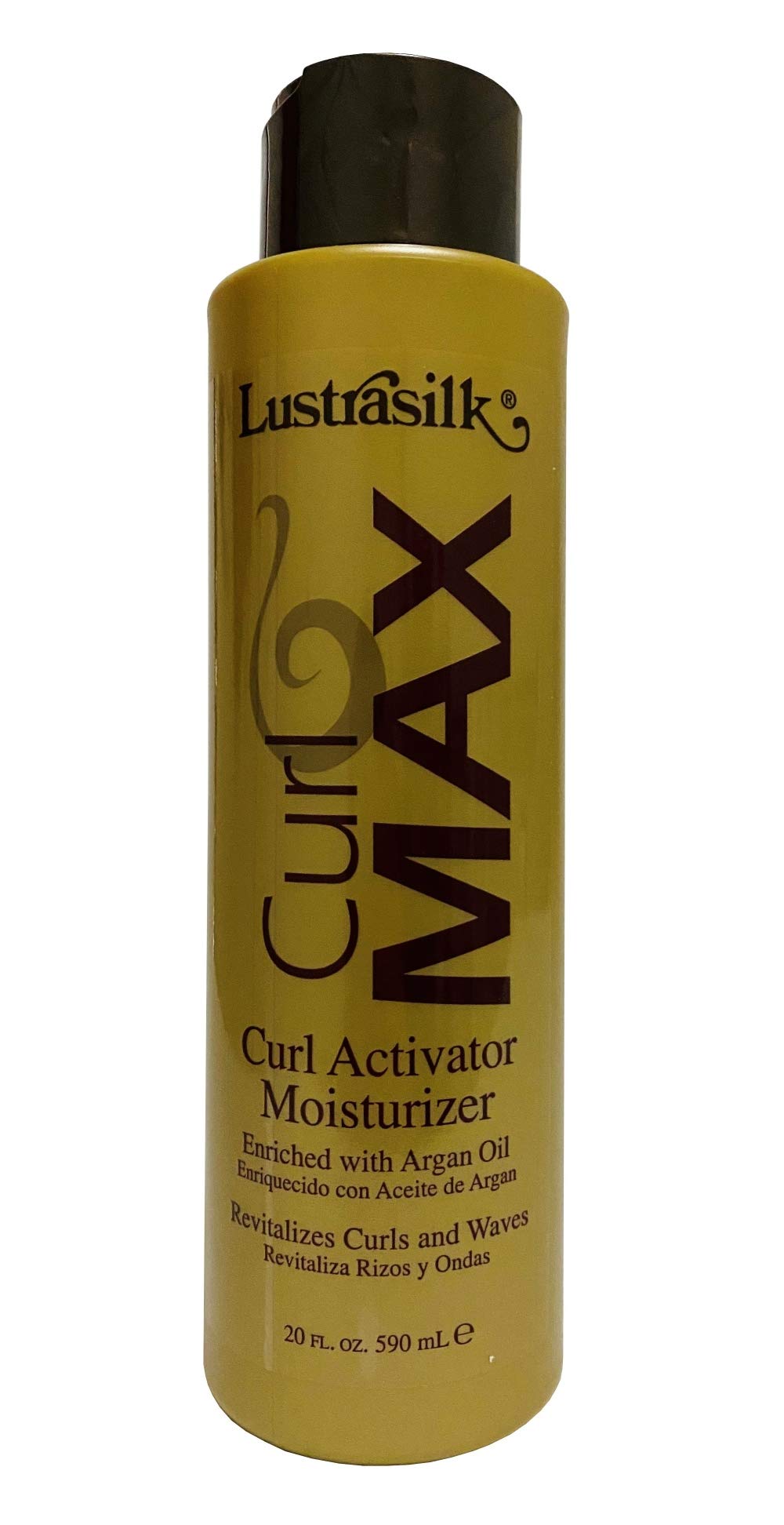 Lustrasilk Max Curl Activator Moisturizer bottle front for curl hydration