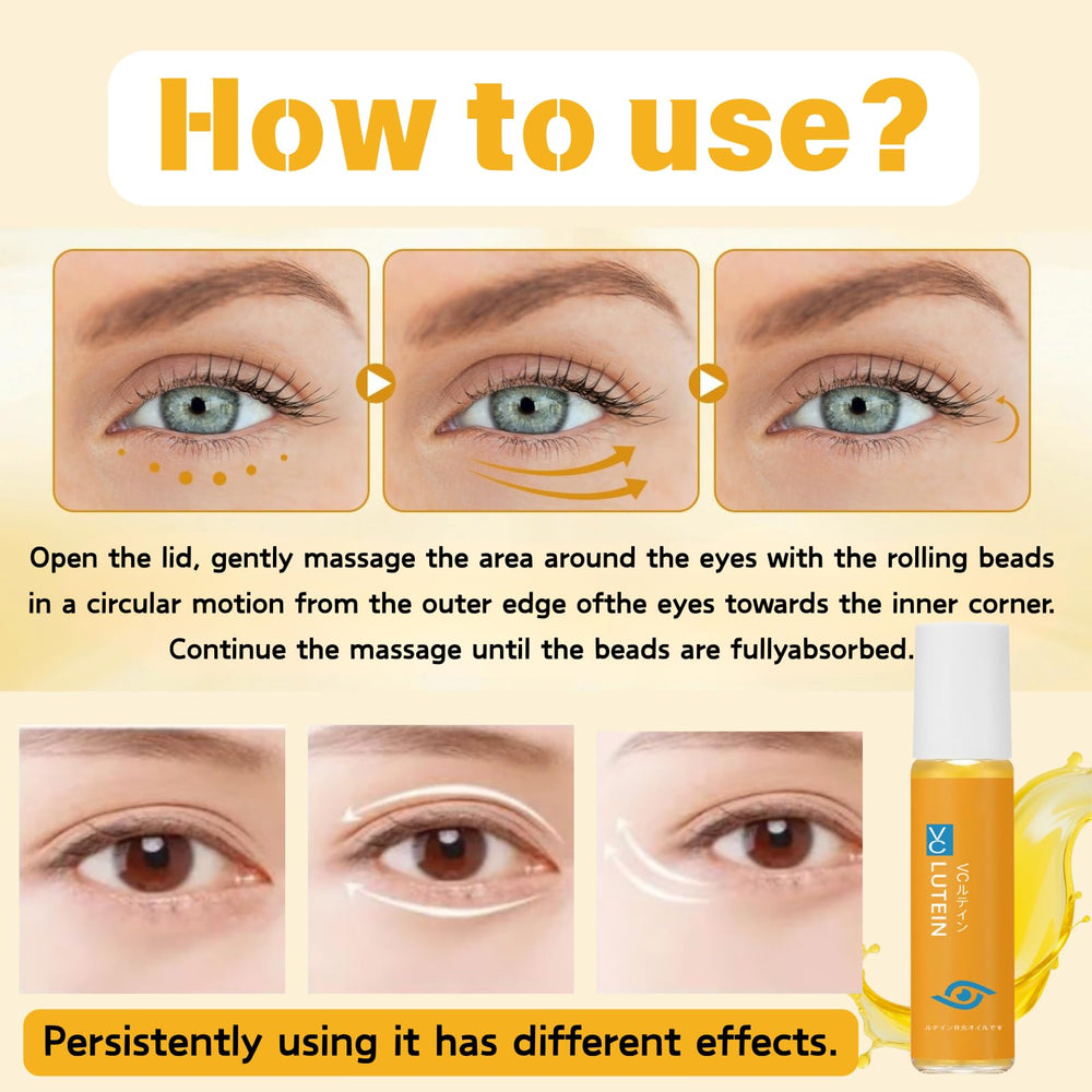 Lutein Eye Essential Oil around-eye moisturizing use-case for everyday refreshment.
