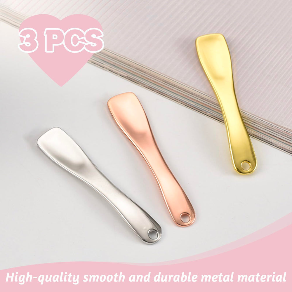 LUTQ cosmetics scoop rose gold ready for cream and mask application