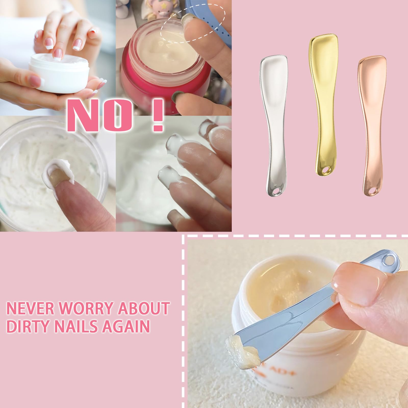 LUTQ metal spoon like tool cleans easily after each use