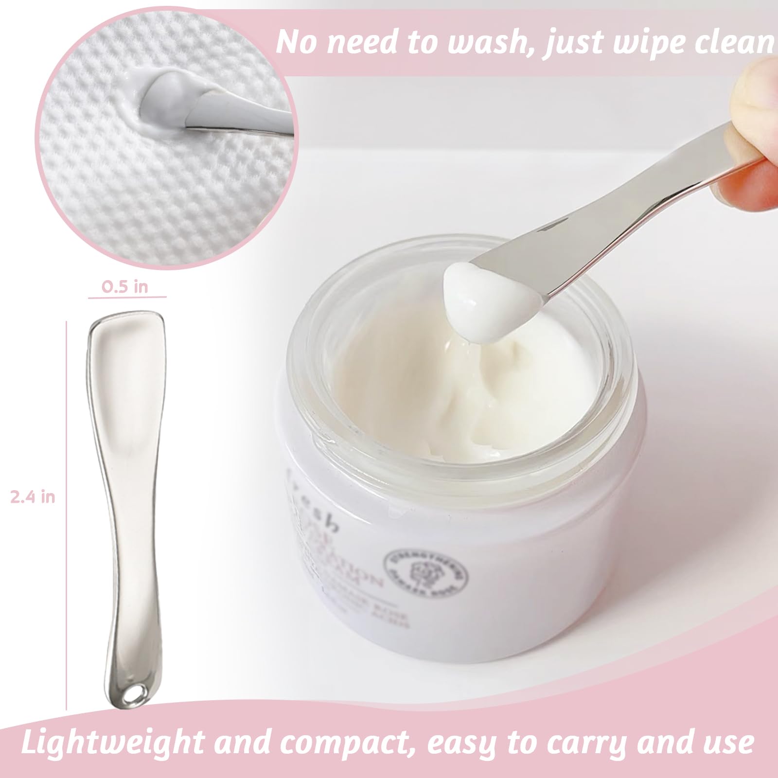 LUTQ spatula in silver shines for clean cream scooping