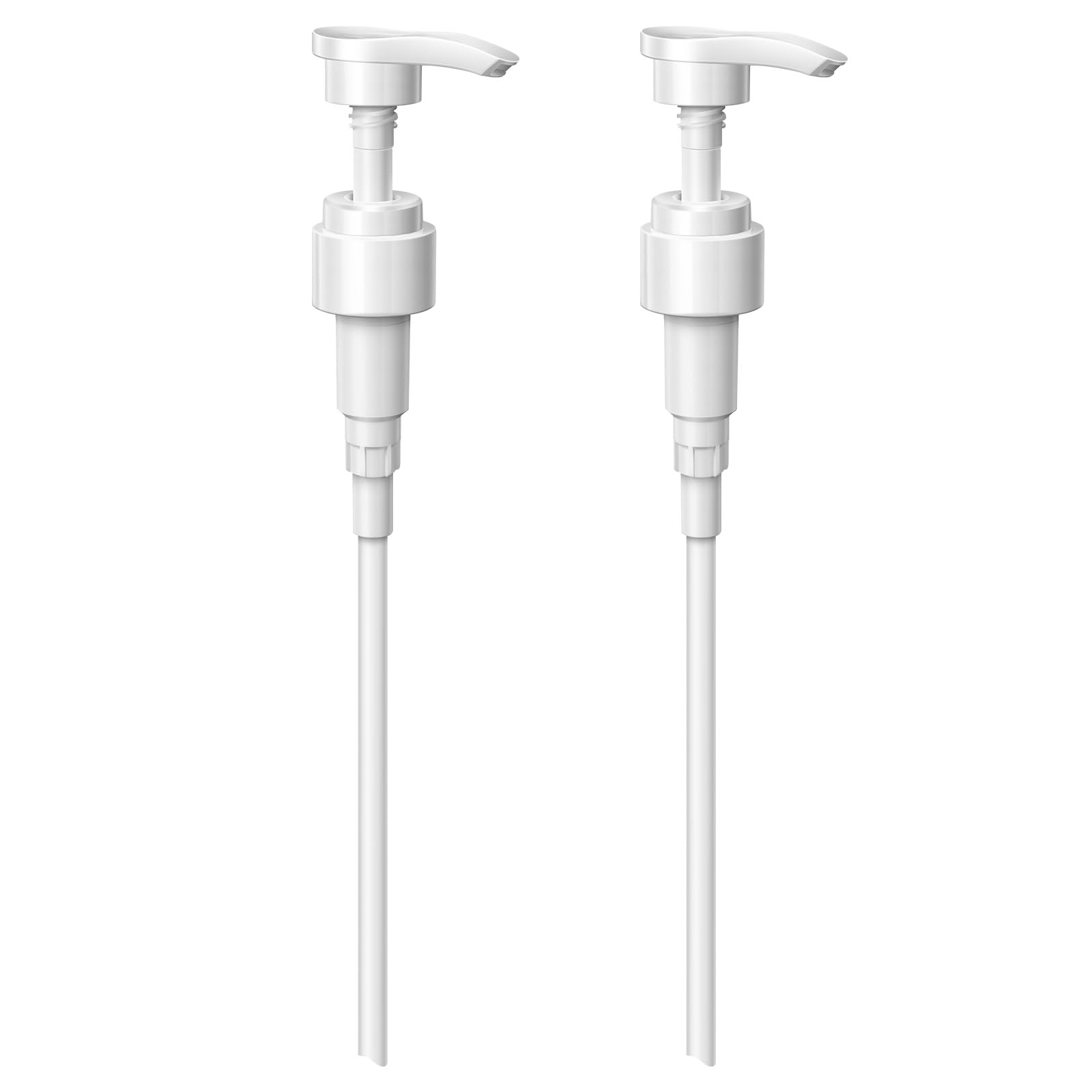 luuckeeys dispenser pump extended-tube demonstrates adjustable reach for tall shampoo bottles