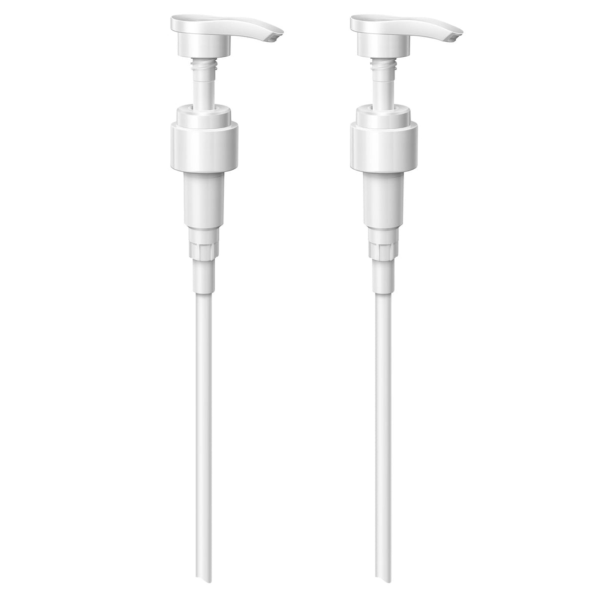 luuckeeys dispenser pump extended-tube demonstrates adjustable reach for tall shampoo bottles