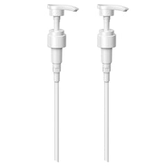 luuckeeys dispenser pump extended-tube demonstrates adjustable reach for tall shampoo bottles