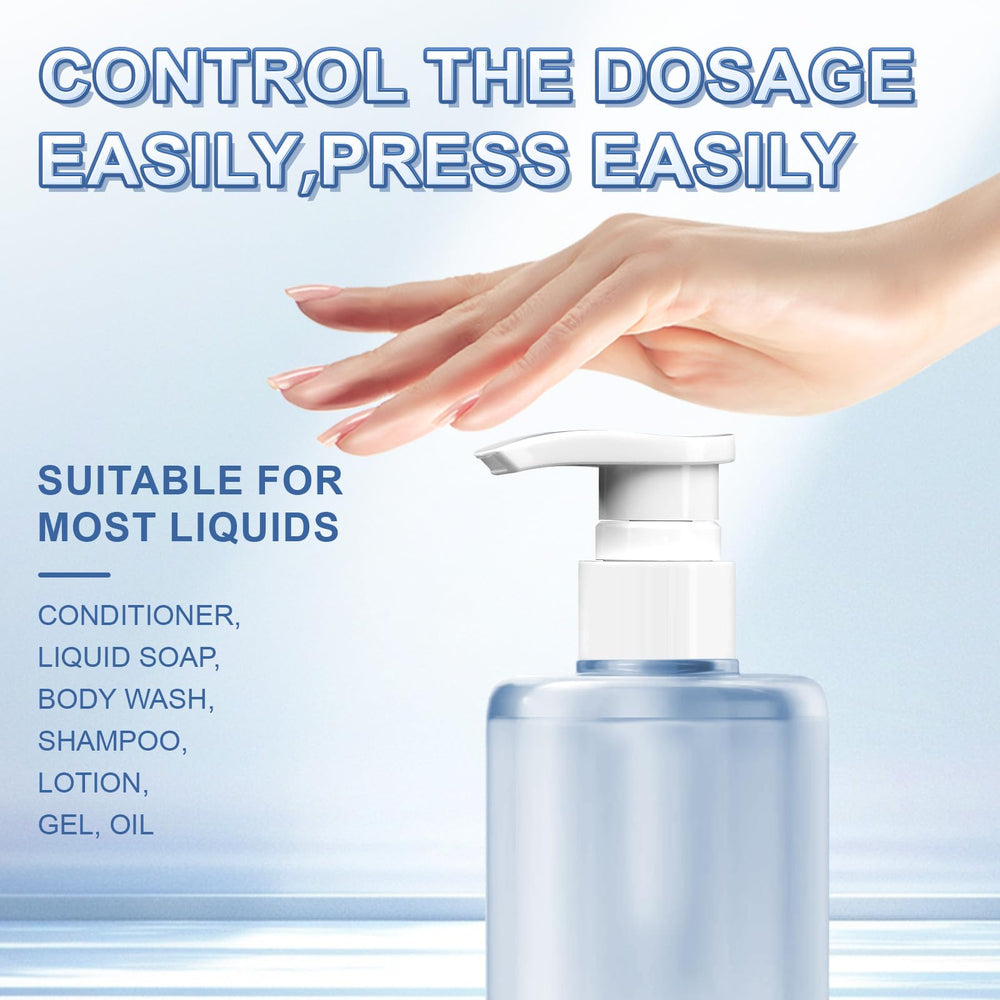 luuckeeys dispenser pump white-plastic build provides durable recyclable construction for everyday use