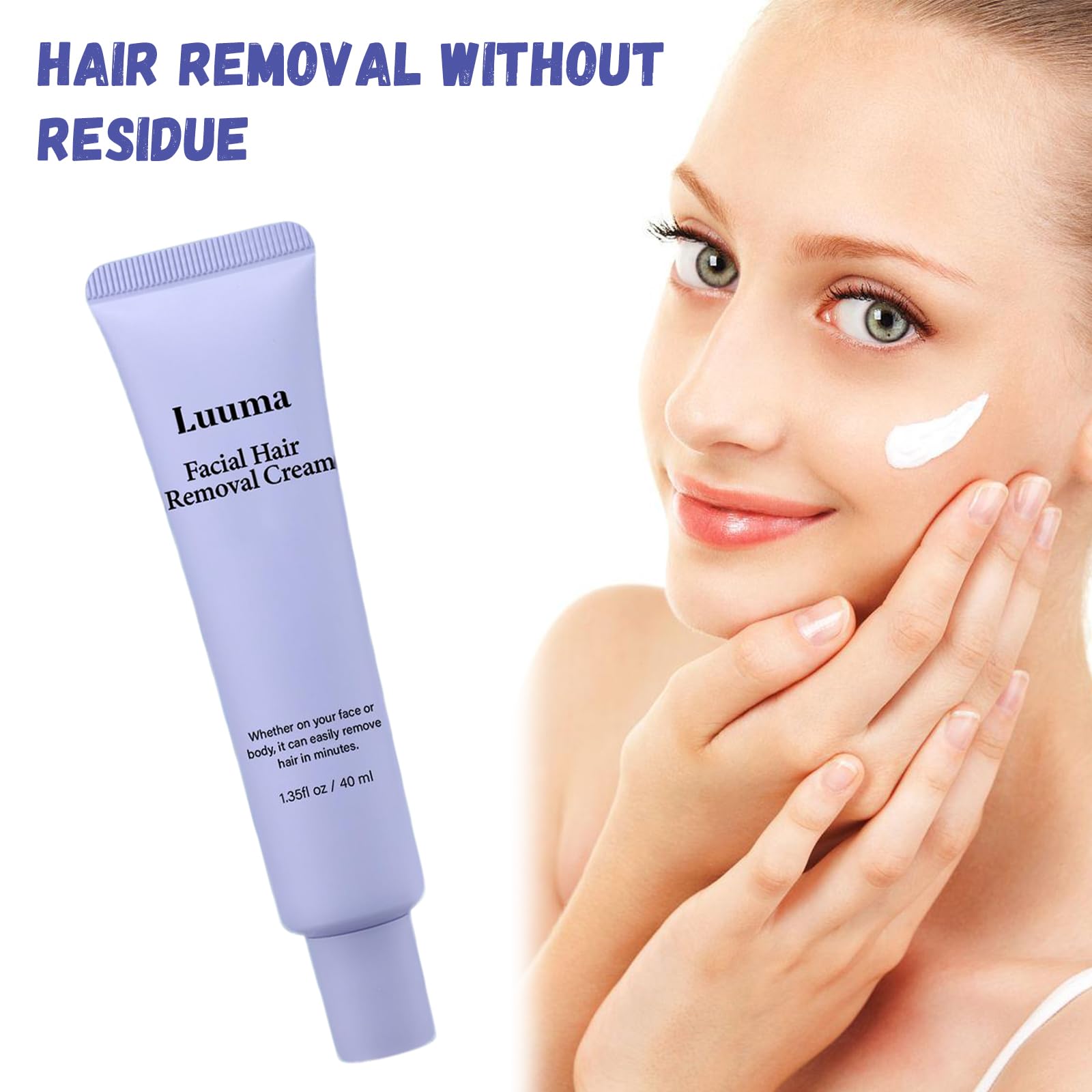 Luuma gentle plant formula image emphasizes sensitive-skin care.