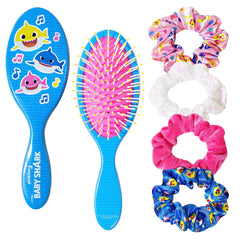 LUV HER Baby Shark 9-inch detangling brush eases gentle grooming.