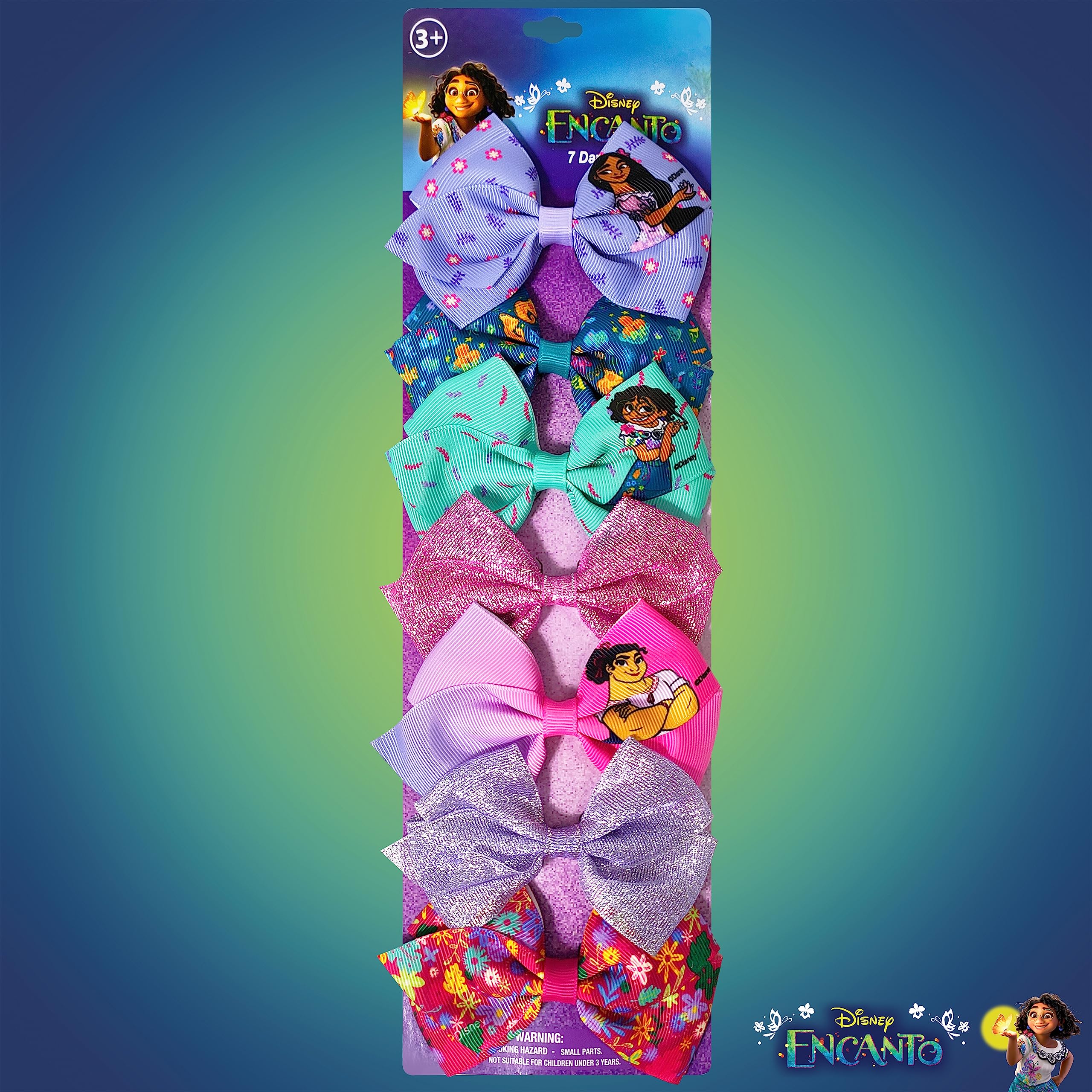 LUV HER Disney Encanto bow clip image 7 gentle edges reduce pulling during play