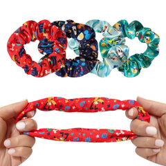 LUV HER Disney Mickey Scrunchies large size suited for school hairstyles and active wear