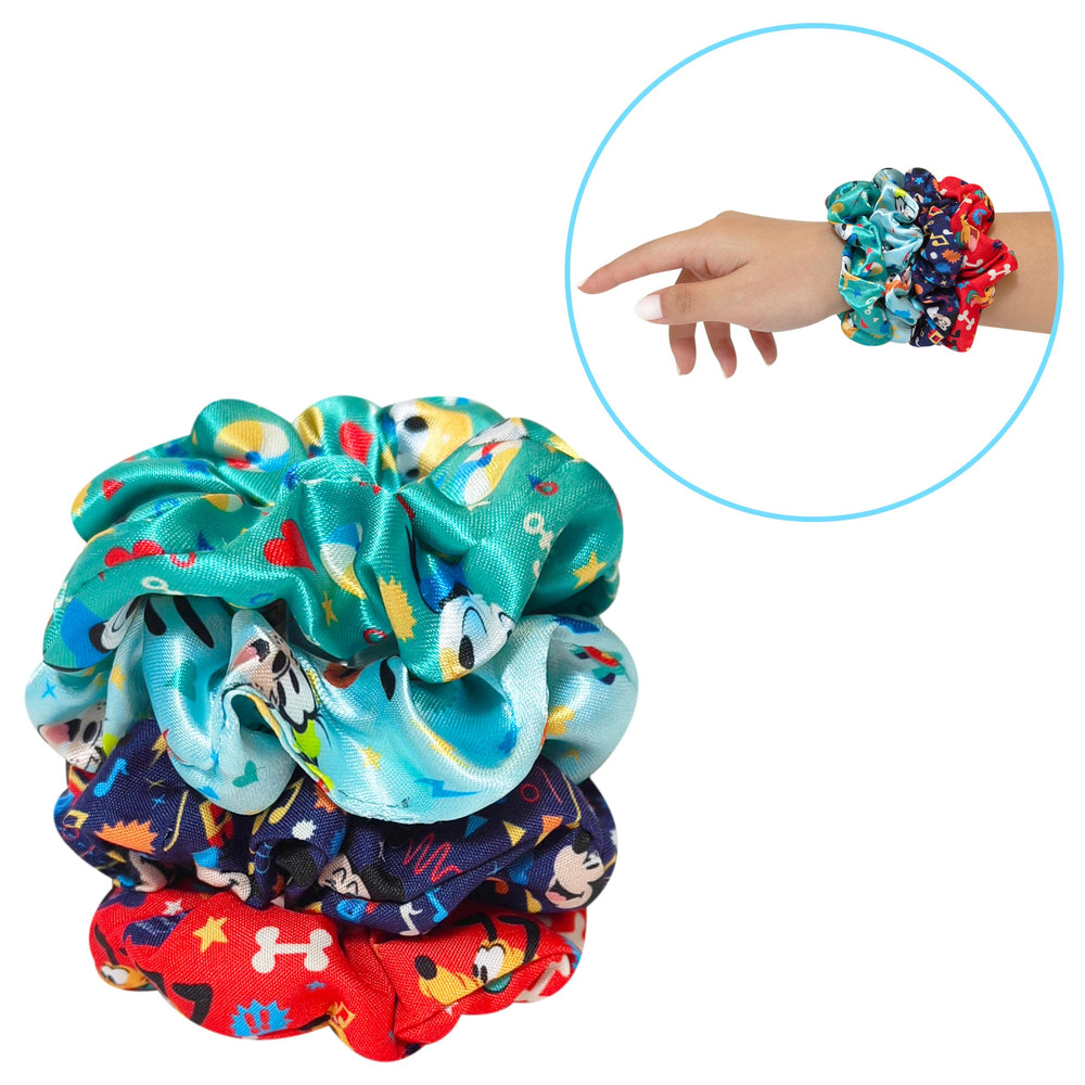 LUV HER Disney Mickey Scrunchies variety prints for playful everyday styles and character flair