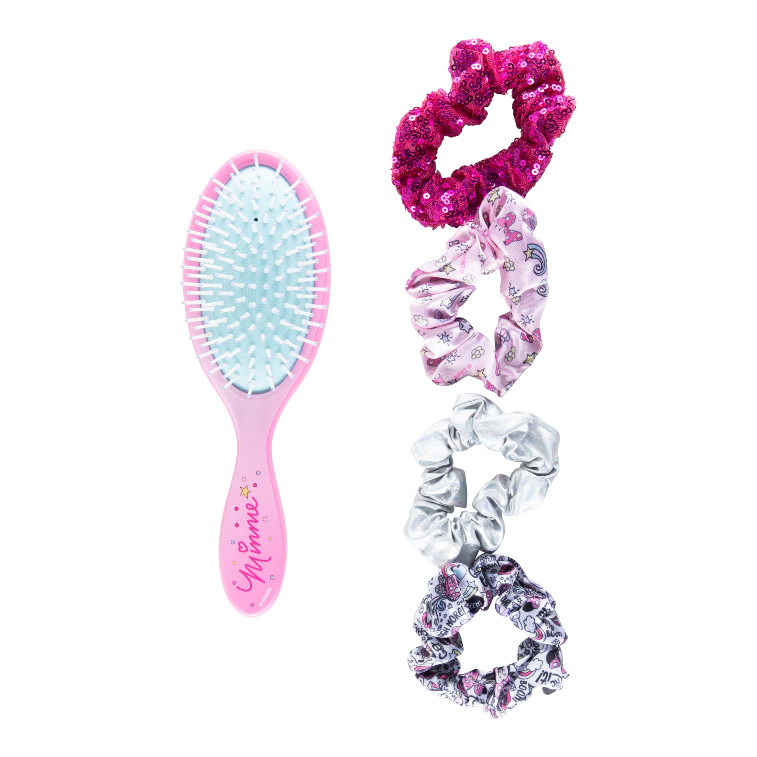 LUV HER Minnie scrunchie 1 provides comfortable stretch for secure kid hairstyles.