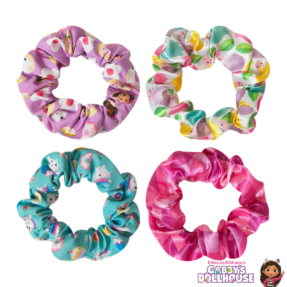 LUV HER Gabby's Dollhouse scrunchies soft-durable fabric for gentle, all-day wear