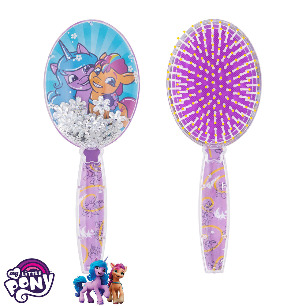 LUV HER hair brush highlights soft purple cushion for comfy grooming