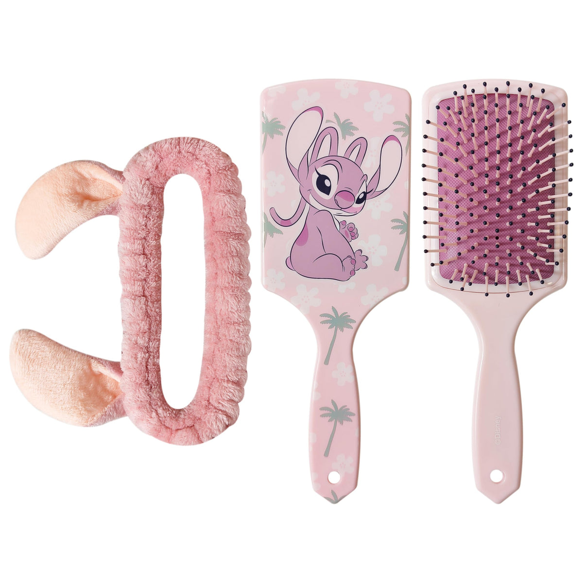LUV HER Kids Disney hair brush with Angel eases detangling for gentle styling.