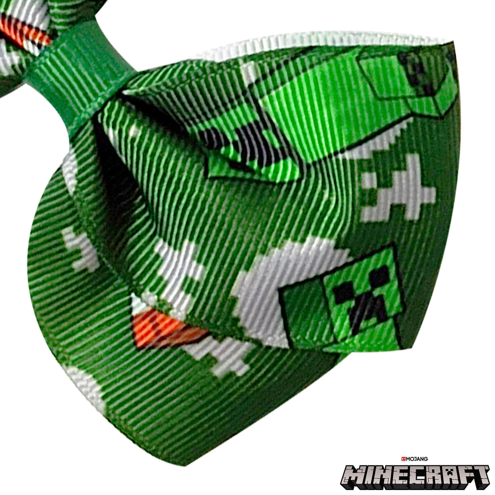 LUV HER Minecraft bows packaging image highlighting online exclusive collaboration.