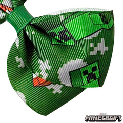 LUV HER Minecraft bows packaging image highlighting online exclusive collaboration.