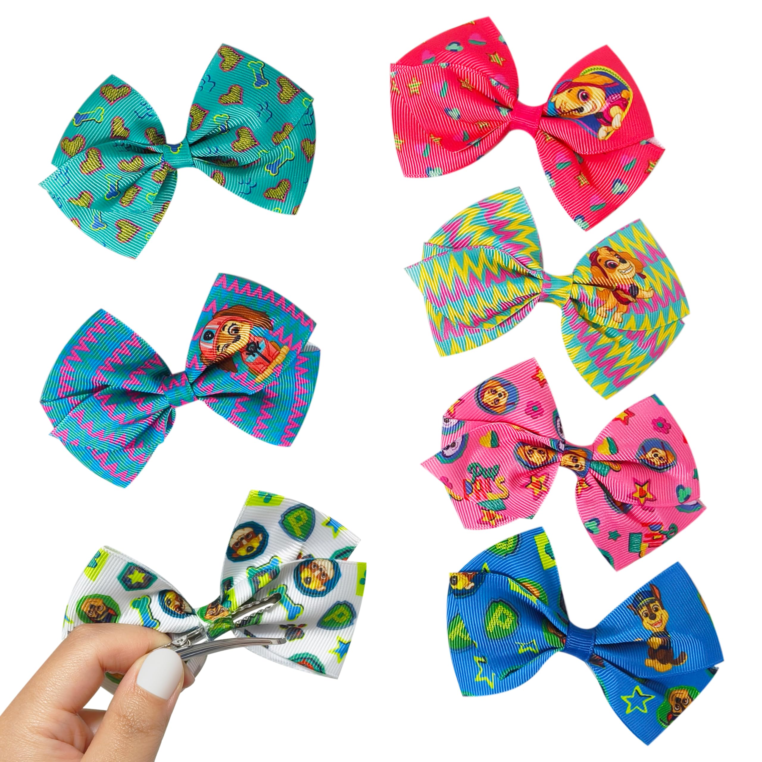 LUV HER Everest print clip; colorful non-slip hold for busy kids