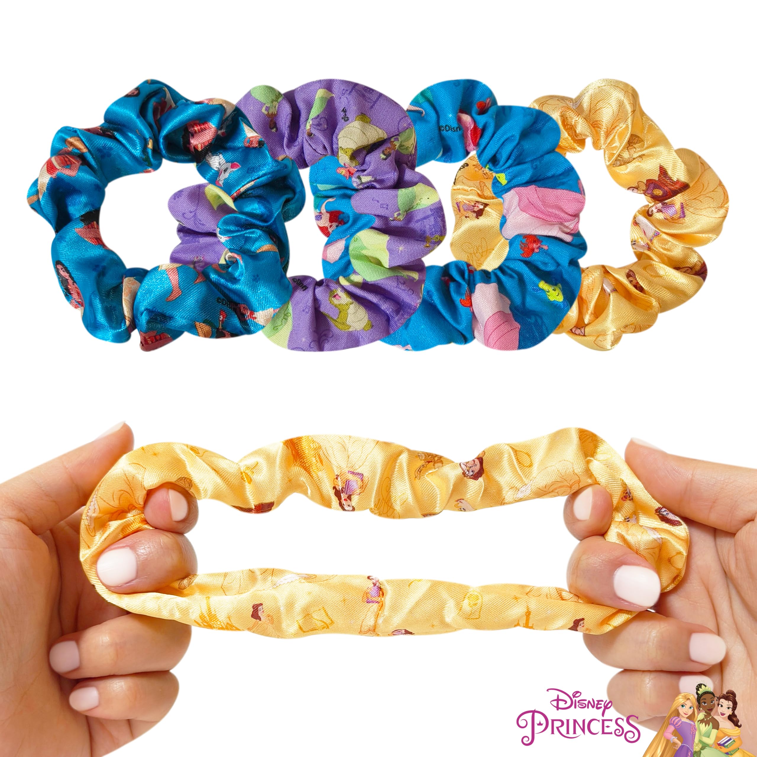 LUV HER printed scrunchies with characters add playful style for school and playdates.