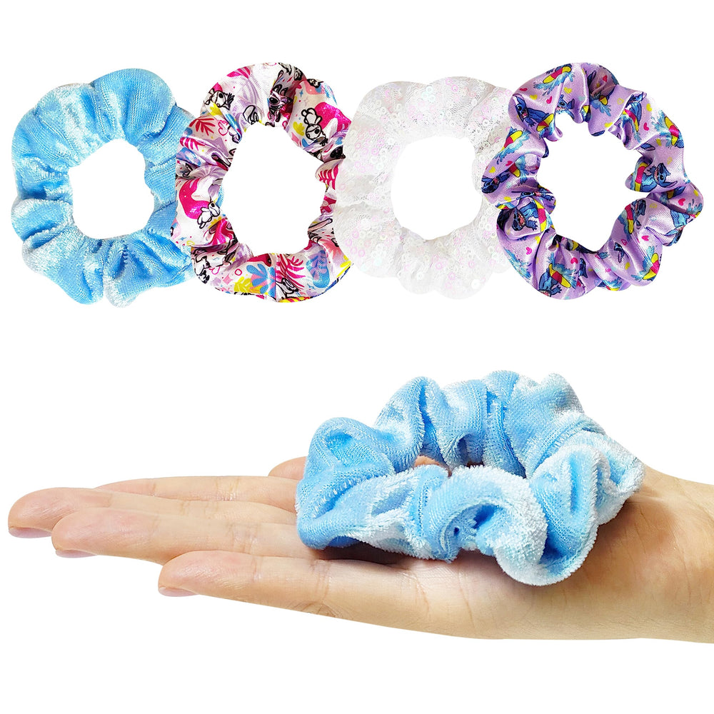 LUV HER silk-feel scrunchies highlight gentle, soft textures for comfort.