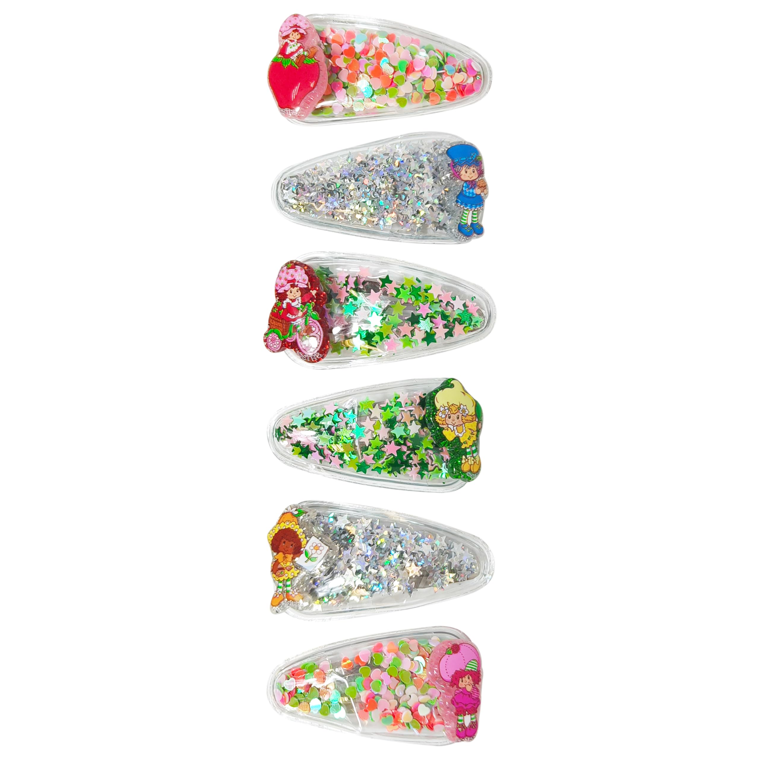 LUV HER Strawberry Shortcake charms pink clip highlights character detail for creative outfits and pretend play.