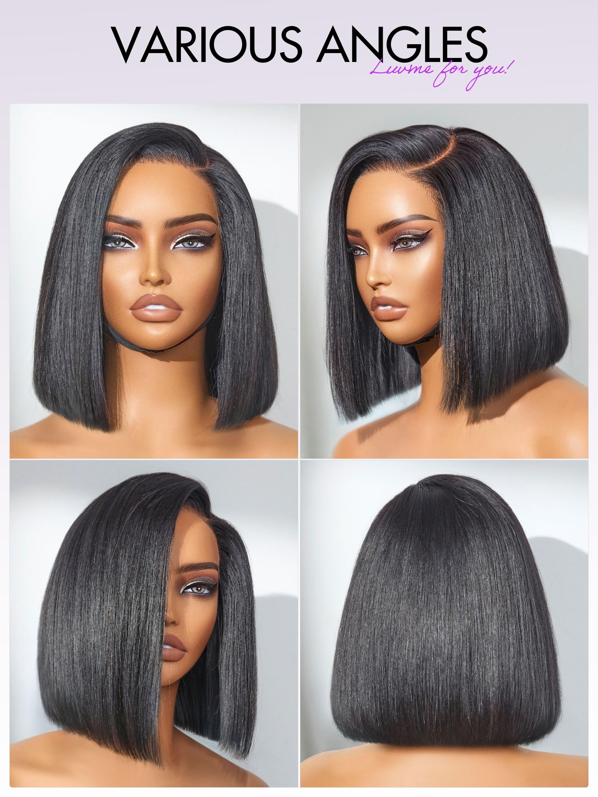 LUVME HAIR bleached-knots-side-part delivers a polished, realistic part.