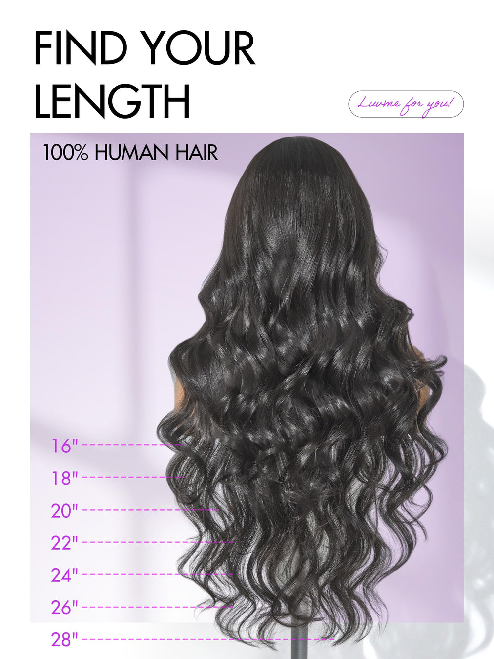 LUVME HAIR care guide image suggests easy styling and maintenance routines