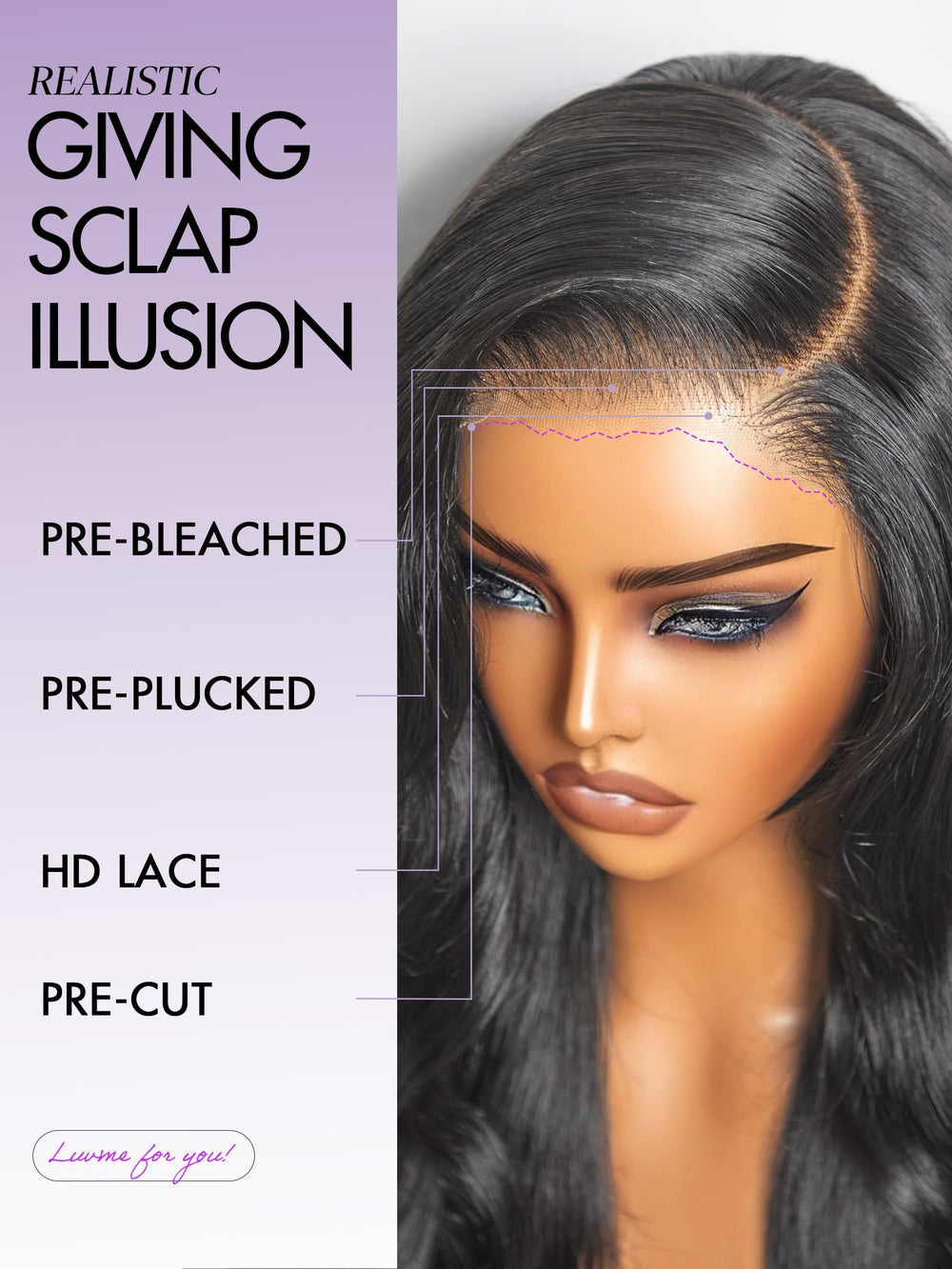 LUVME HAIR 200-density fullness creates natural volume without heaviness