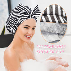 Luvruitaky waterproof-outer-shell keeps hair dry during shower and routine tasks.