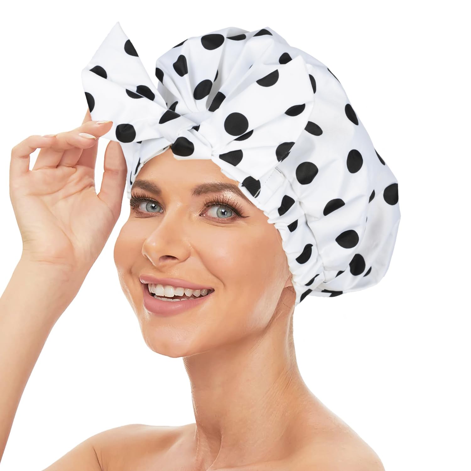 Luvruitaky shower cap dry-after-use highlights easy drying and long life