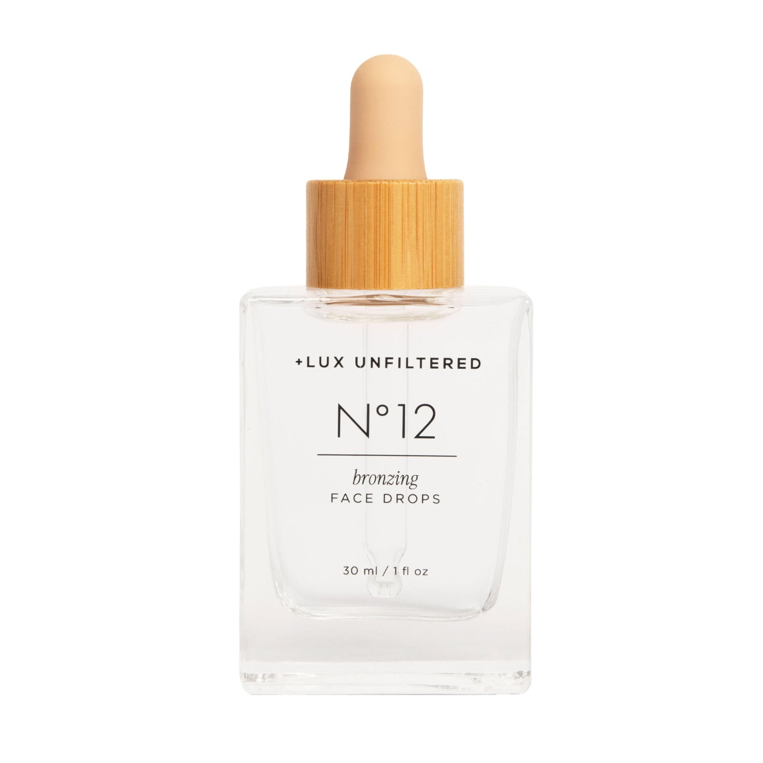 Lux Unfiltered N°12 bottle for fragrance-free face tan