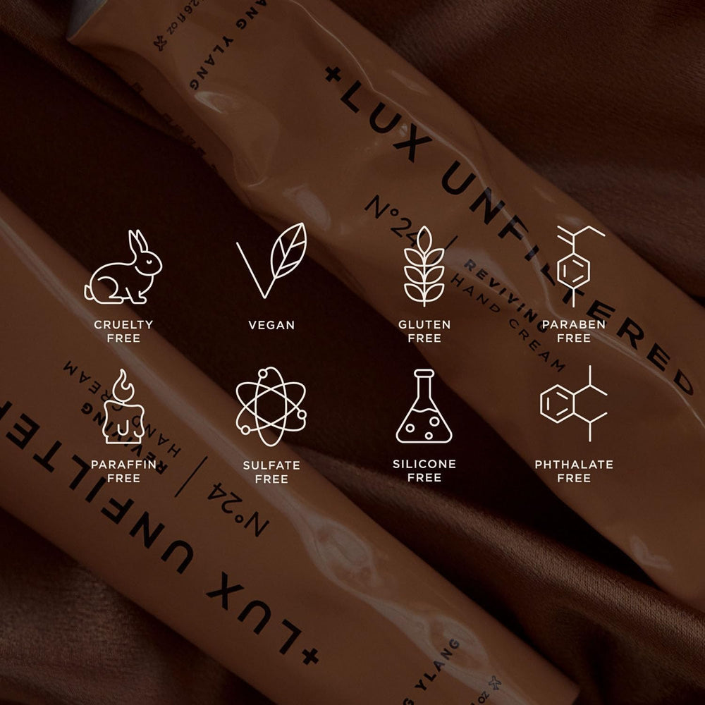 Lux Unfiltered N°24 bottle with secure top for travel.