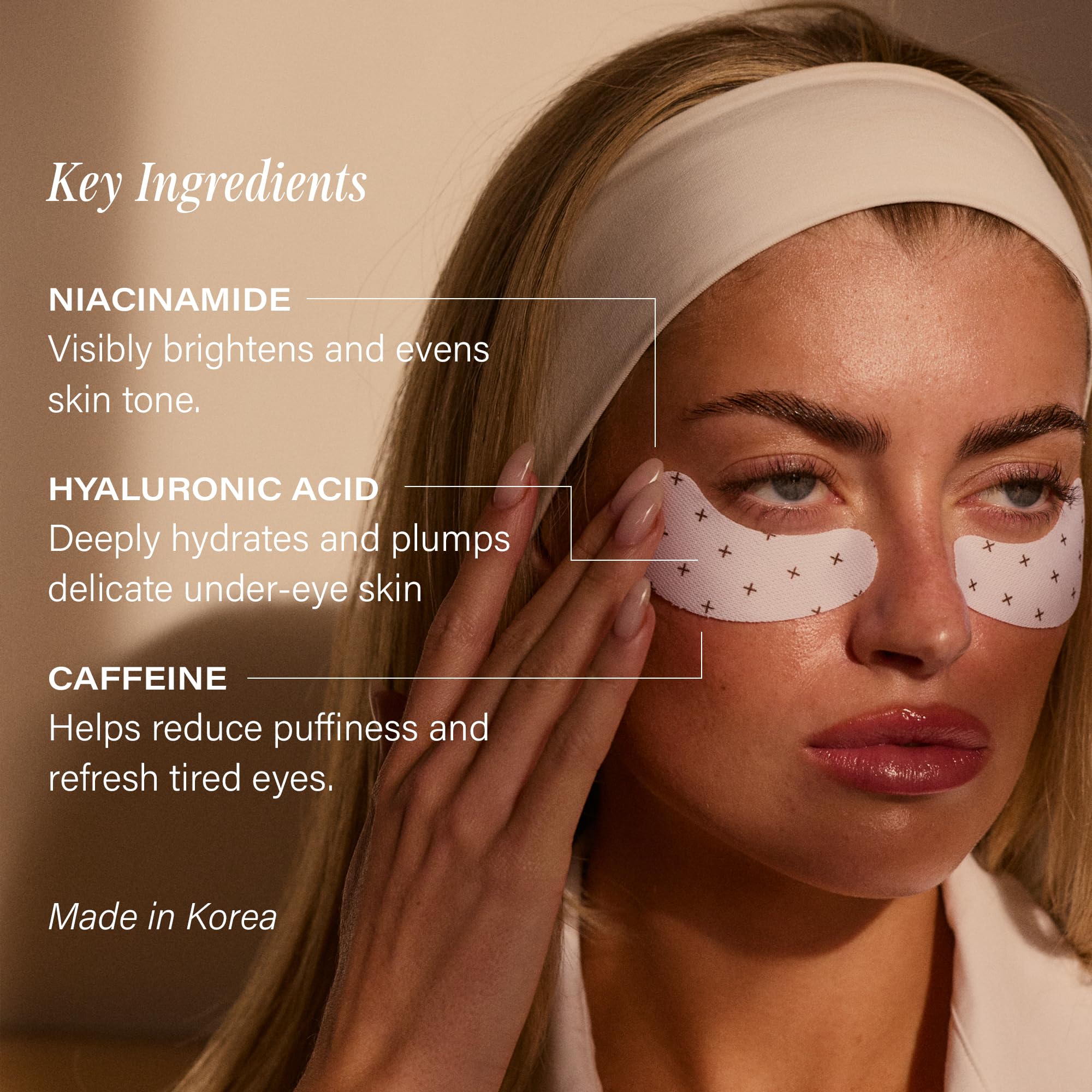 Lux Unfiltered niacinamide brightening targets uneven under-eye tone.