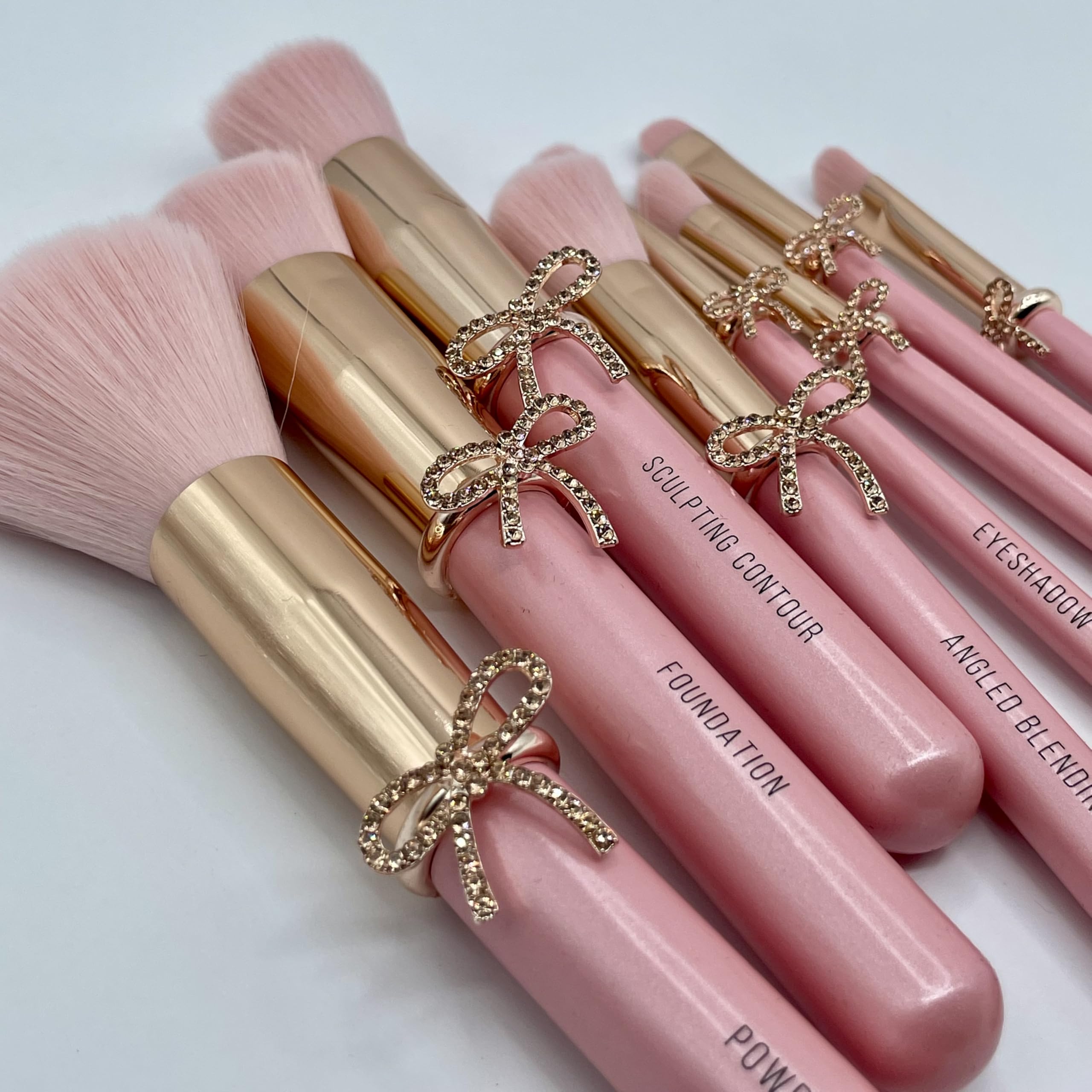 Luxape Bow Makeup Brush Set soft cruelty-free bristles for smooth blending