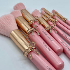 Luxape Bow Makeup Brush Set soft cruelty-free bristles for smooth blending