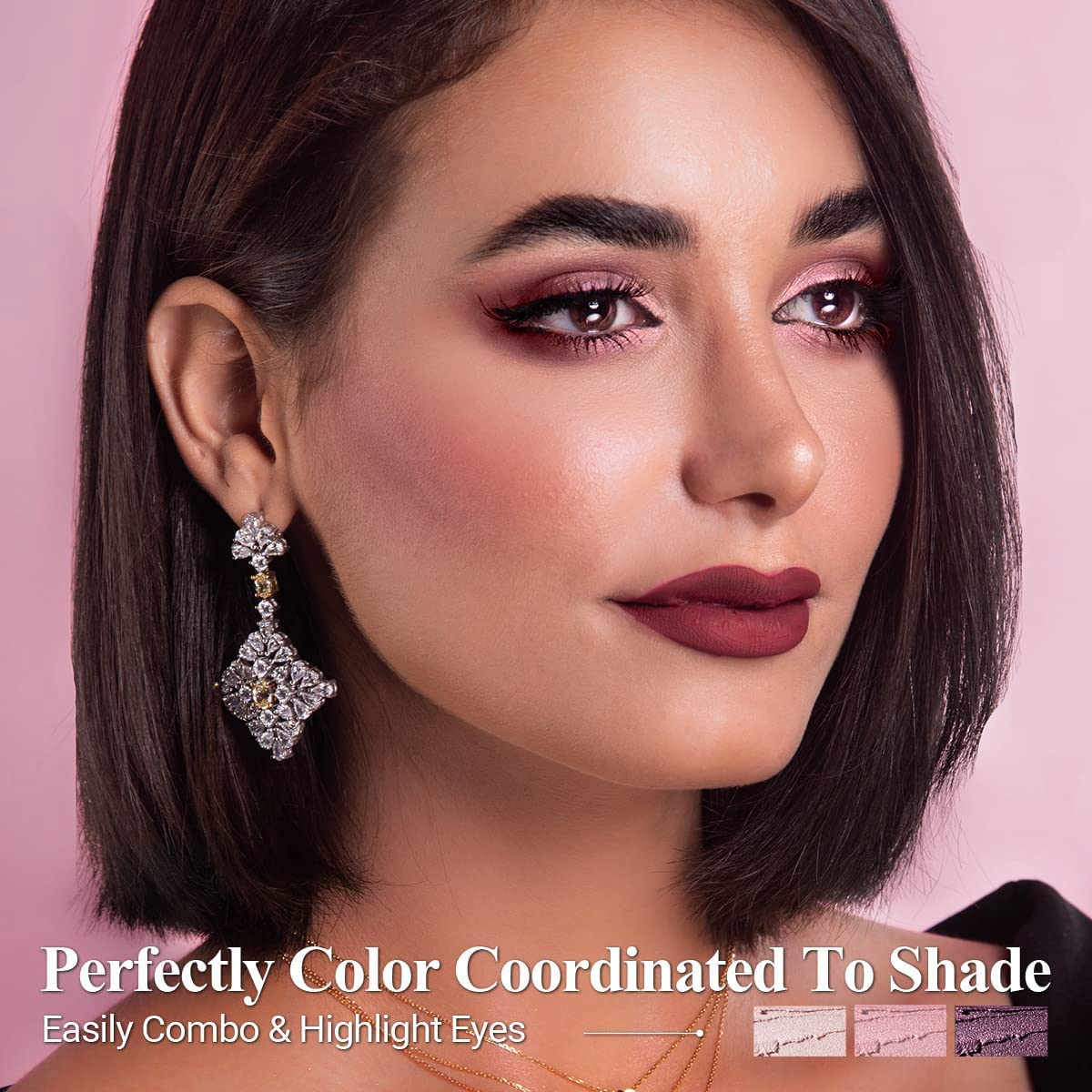 Luxaza blending brush on end aids smudge-free edge refinement