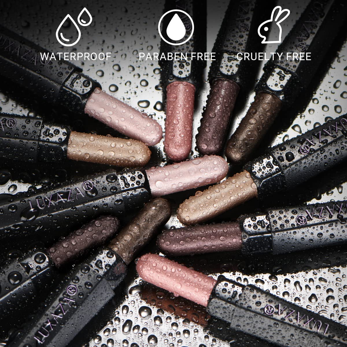 Hexagonal tube provides a comfortable grip during precise application.