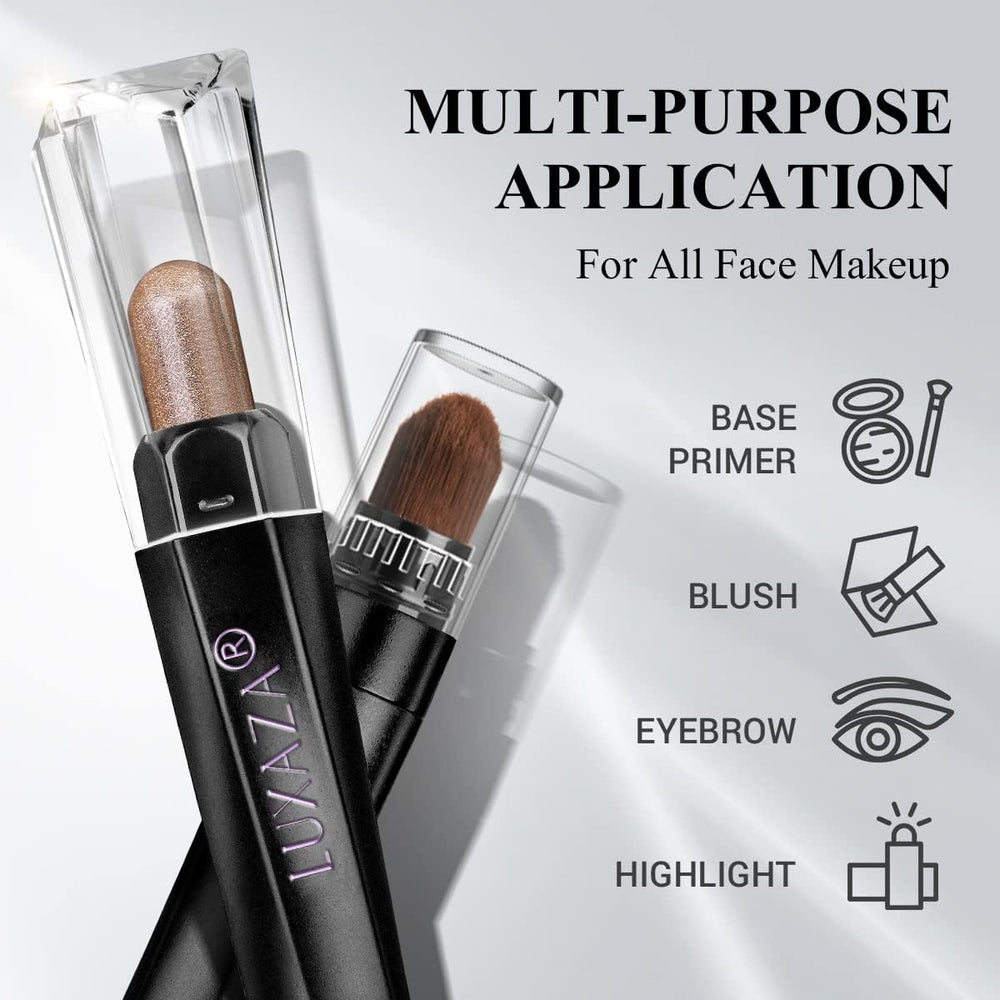 LUXAZA Eyeshadow Stick hexagonal tube improves grip during precise application.