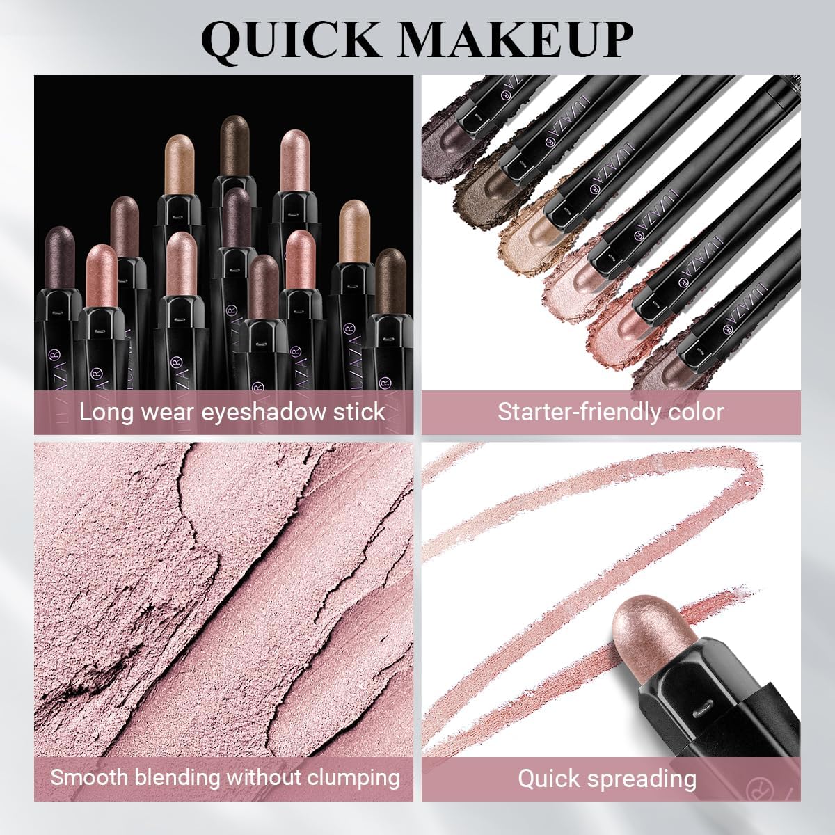 Long-lasting waterproof formula keeps color vibrant through sweat and heat.