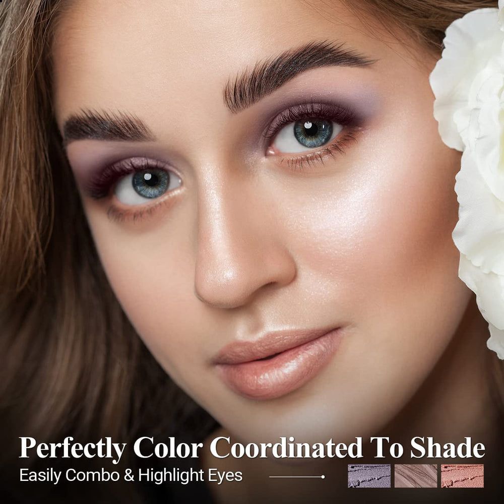 Luxaza blending brush on the eyeshadow stick for smooth finish