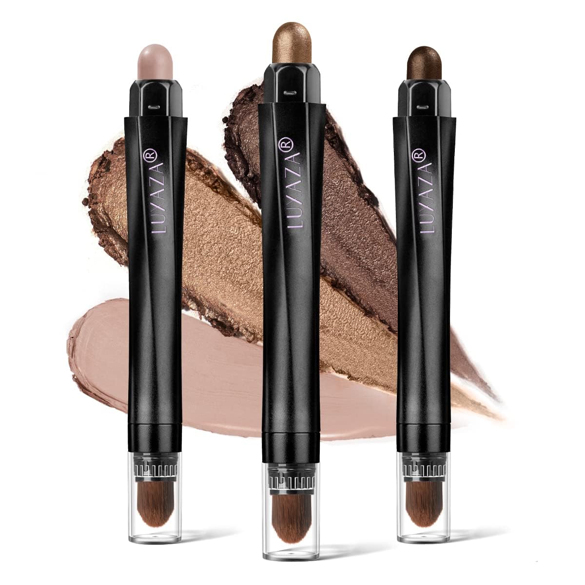 LUXAZA eyeshadow stick set packaging image for easy gift-ready premium look