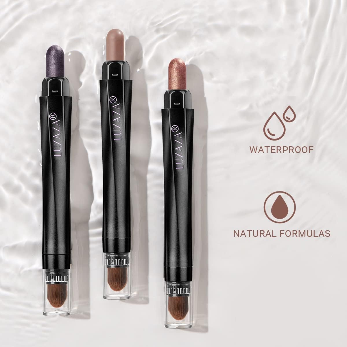 Luxaza soft creamy glide for easy, clump-free eye makeup