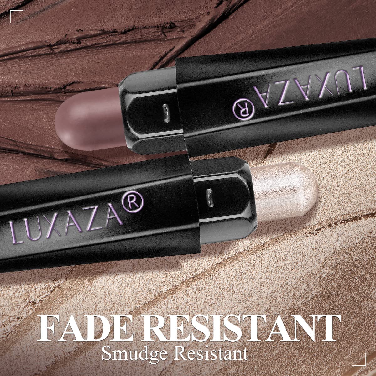 LUXAZA eyeshadow-stick waterproof-longwear swatch for all-day wear