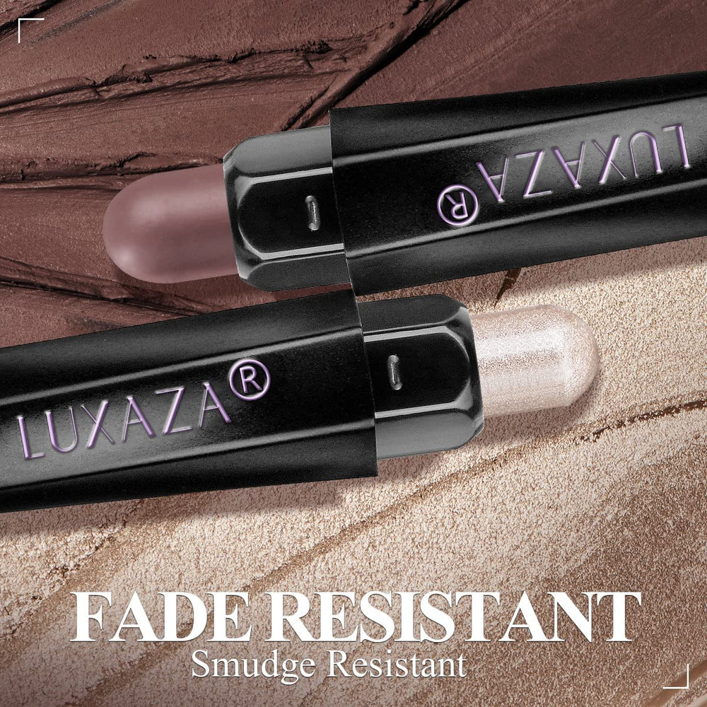 LUXAZA eyeshadow-stick waterproof-longwear swatch for all-day wear